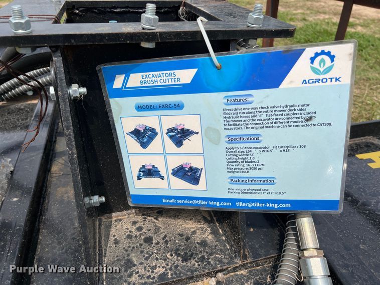 image for item DS2949 2022 Agrotk EXRC54 excavator rotary mower