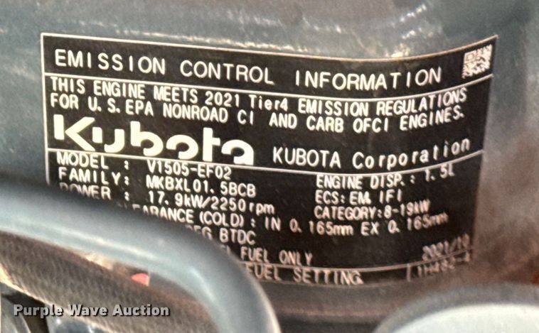 image for item DS2956 2019 Kubota KX71-3S mini excavator