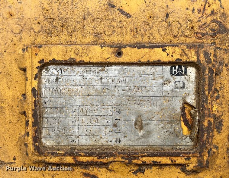 image for item DS2960 2008 Caterpillar 345C excavator