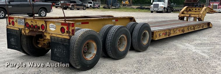 image for item DS3016 1981 Rogers Brothers CT3-70D24-145-15 lowboy equipment trailer