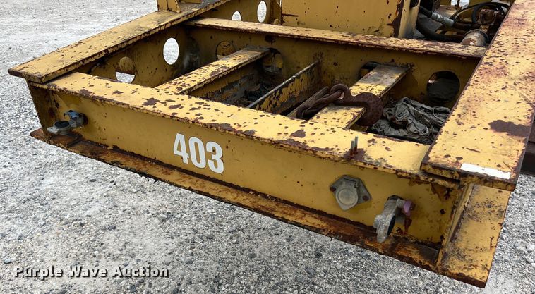 image for item DS3016 1981 Rogers Brothers CT3-70D24-145-15 lowboy equipment trailer