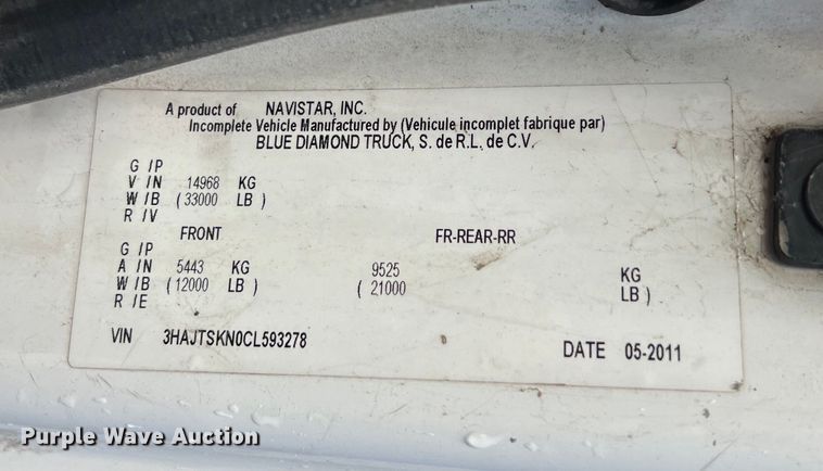 image for item DS3029 2012 International  4300 bucket truck