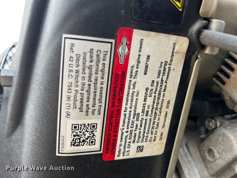 image for item DS3035 2021 Ditch Witch  HX30G vacuum excavator