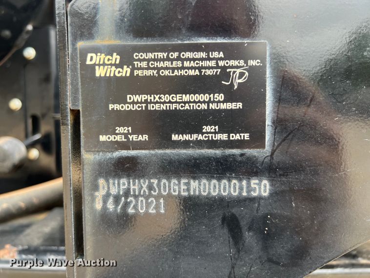 image for item DS3035 2021 Ditch Witch  HX30G vacuum excavator