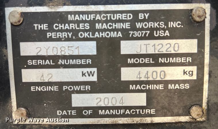 image for item DS3039 2004 Ditch Witch  JT1220 Mach 1 directional boring unit