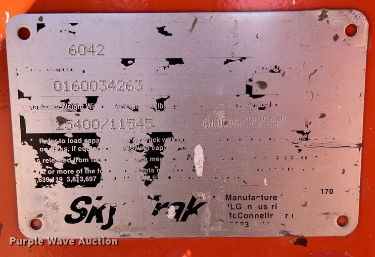 image for item DS3049 2008 Sky Trak 6042 telehandler