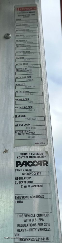 image for item DS4132 2016 Kenworth W900 ready mix truck