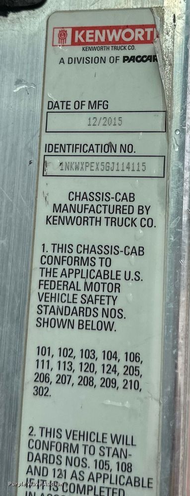 image for item DS4133 2016 Kenworth ready mix truck