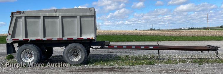 image for item DS5506 1994 Brady Truck Equipment end dump pup trailer