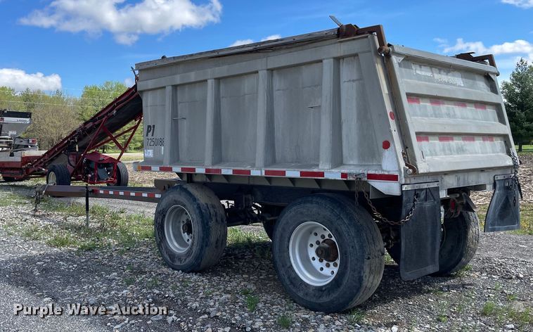 image for item DS5506 1994 Brady Truck Equipment end dump pup trailer