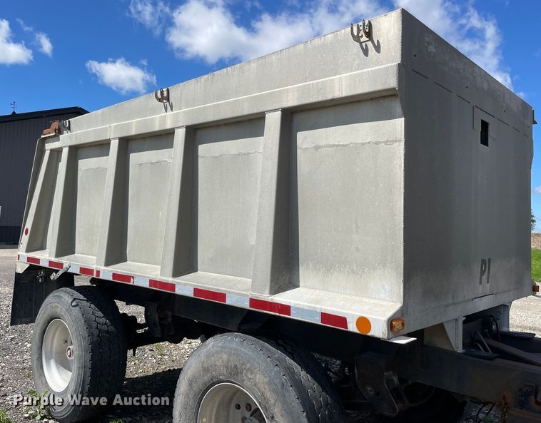 image for item DS5506 1994 Brady Truck Equipment end dump pup trailer