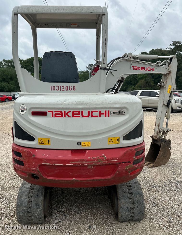 image for item DX1453 2019 Takeuchi TB230 mini excavator