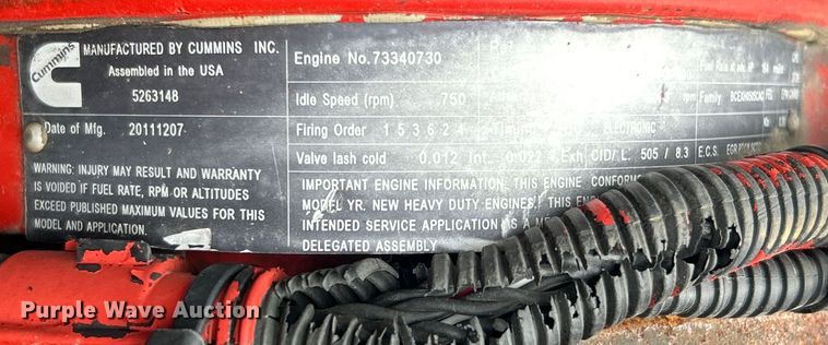 image for item EG1517 2012 Freightliner Business Class M2 Crew Cab utility / service truck