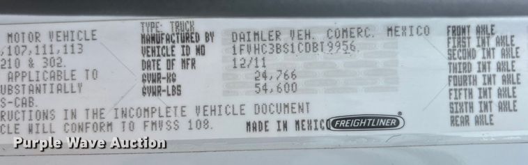 image for item EG1517 2012 Freightliner Business Class M2 Crew Cab utility / service truck