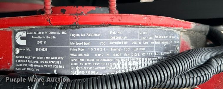 image for item EG1538 2012 Freightliner  Business Class M2 Crew Cab utility / service truck