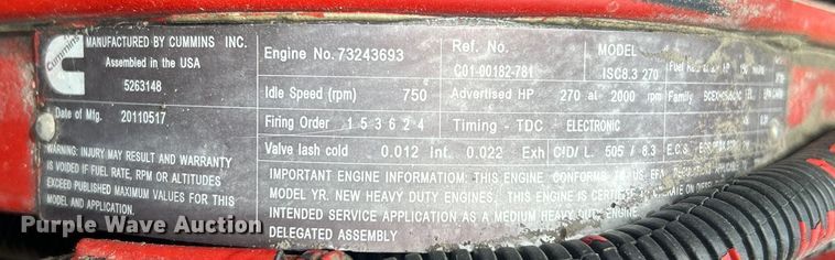 image for item EG1541 2012 Freightliner  Business Class M2 Crew Cab utility / service truck