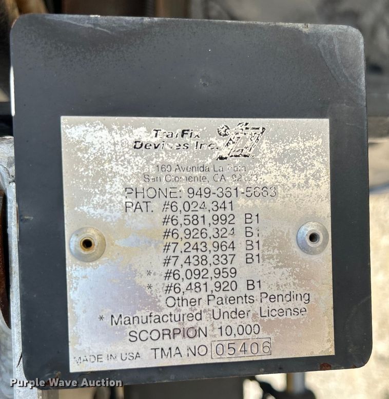 image for item EG1570 2007 Ford F650 Super Duty flatbed truck with crash attenuator