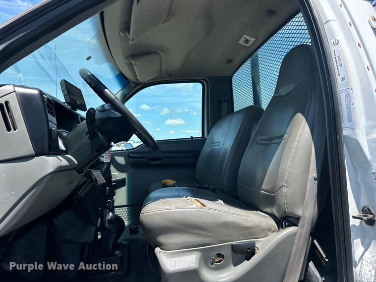 image for item EG1570 2007 Ford F650 Super Duty flatbed truck with crash attenuator