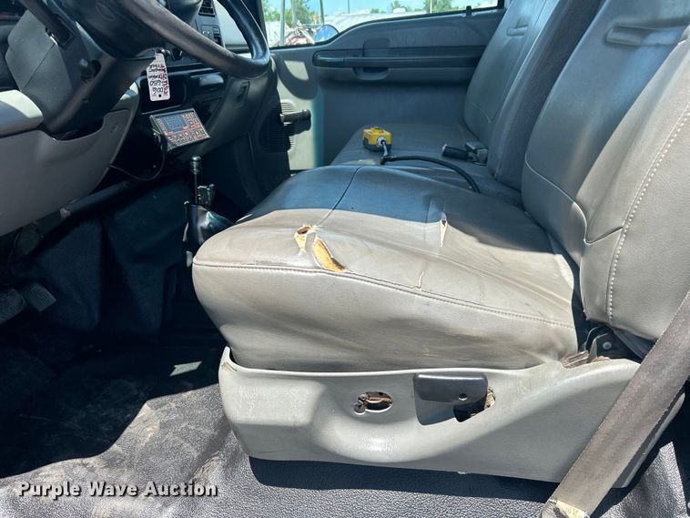 image for item EG1570 2007 Ford F650 Super Duty flatbed truck with crash attenuator