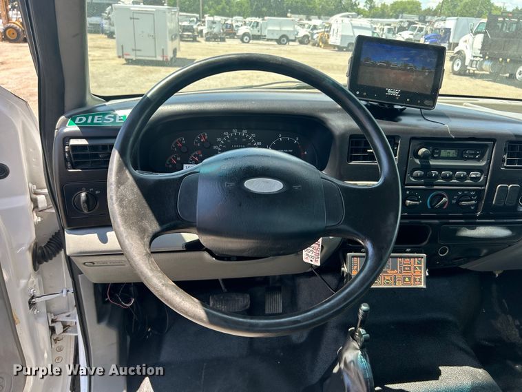 image for item EG1570 2007 Ford F650 Super Duty flatbed truck with crash attenuator