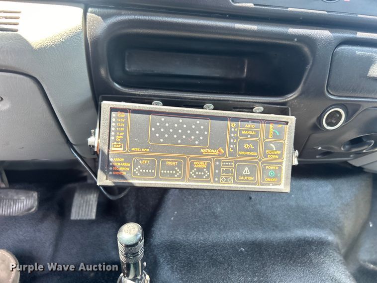 image for item EG1570 2007 Ford F650 Super Duty flatbed truck with crash attenuator