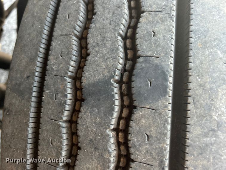 image for item EG1570 2007 Ford F650 Super Duty flatbed truck with crash attenuator