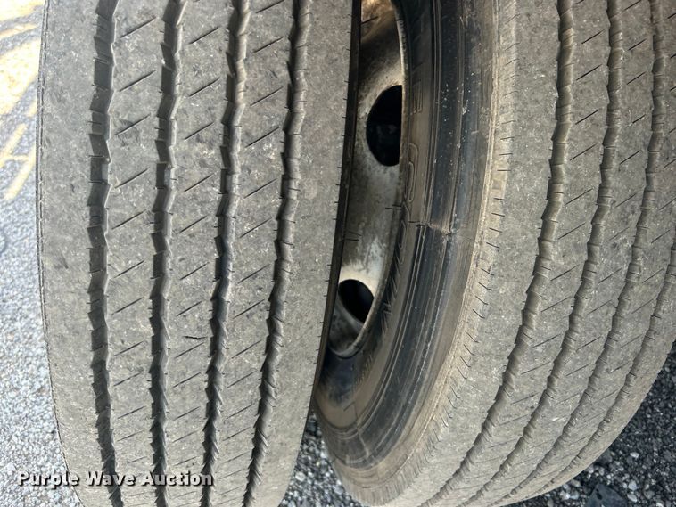 image for item EG1570 2007 Ford F650 Super Duty flatbed truck with crash attenuator