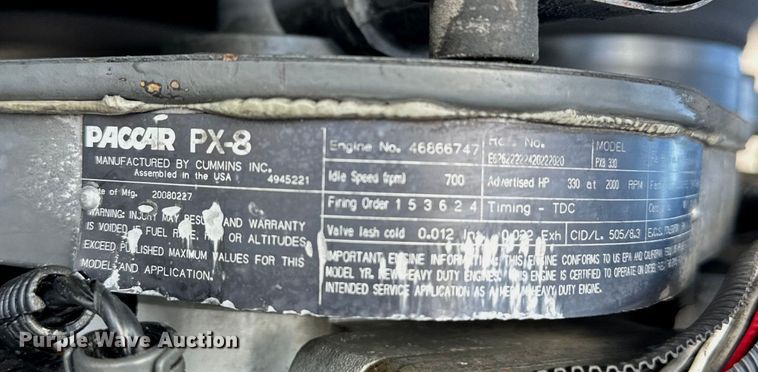 image for item EG1574 2009 Kenworth  T370 shingle conveyor truck