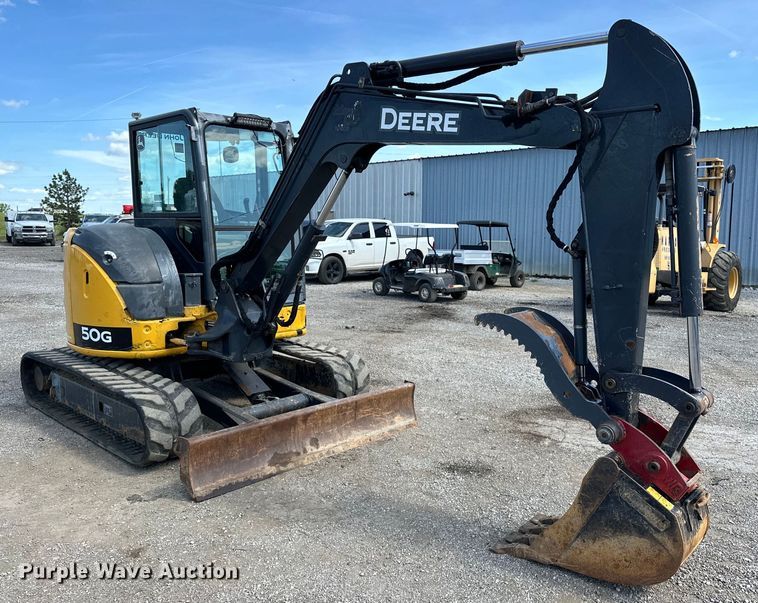 image for item EG1575 2014 John Deere  50G mini excavator