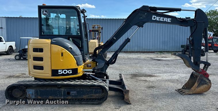 image for item EG1575 2014 John Deere  50G mini excavator