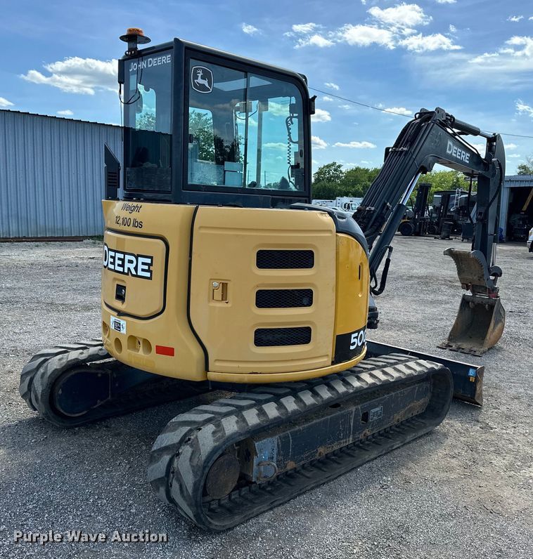 image for item EG1575 2014 John Deere  50G mini excavator