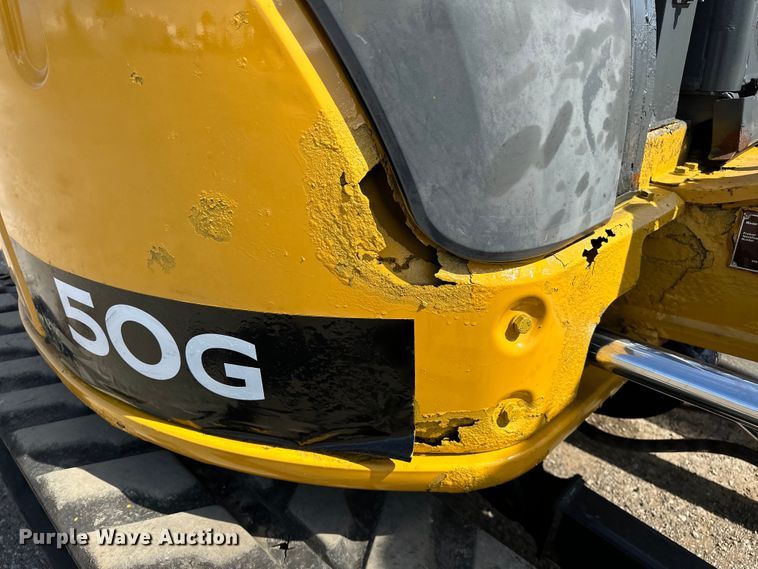 image for item EG1575 2014 John Deere  50G mini excavator