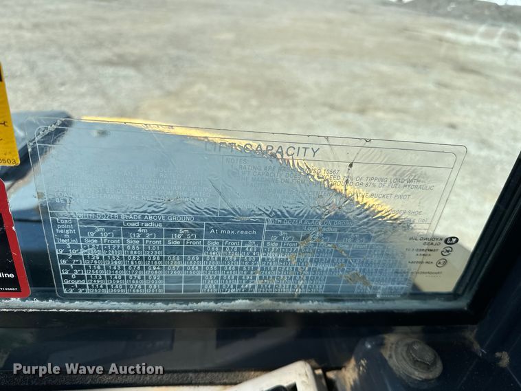 image for item EG1575 2014 John Deere  50G mini excavator