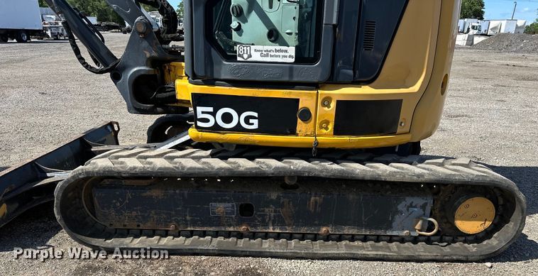 image for item EG1575 2014 John Deere  50G mini excavator