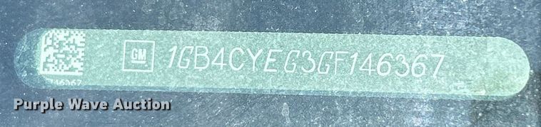 image for item EG1577 2016 Chevrolet Silverado 3500HD Crew Cab utility bed pickup truck