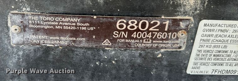 image for item EH6777 2017 Toro 68021 MM-858H-P mortar mixer