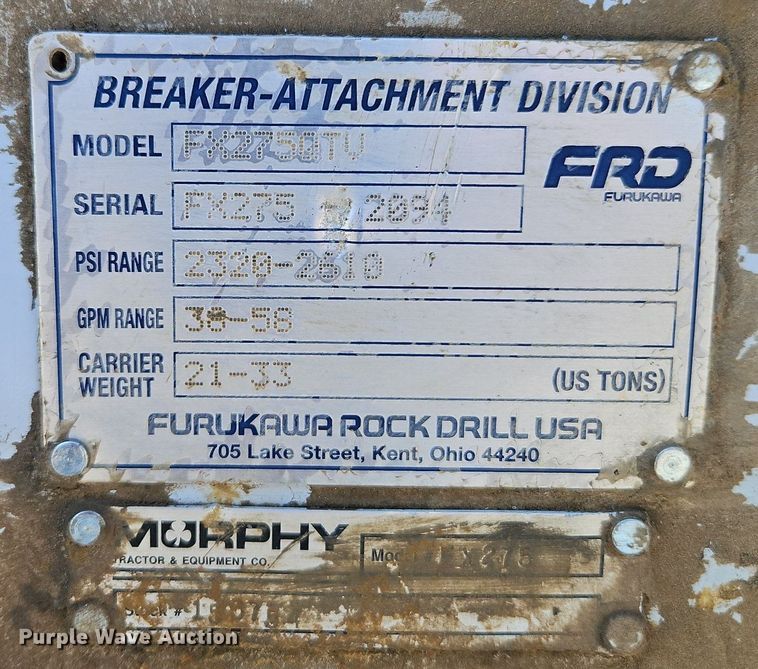 image for item EI3809 Kent FX275QTV breaker