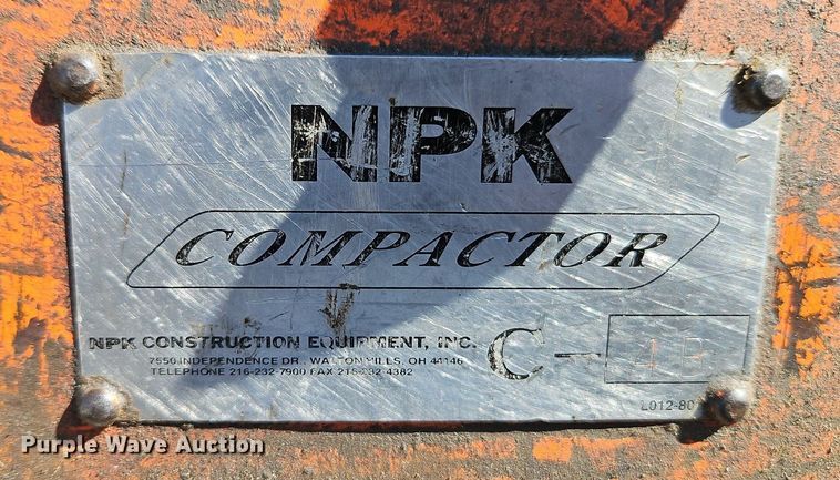 image for item EI3834 NPK C-4B plate compactor
