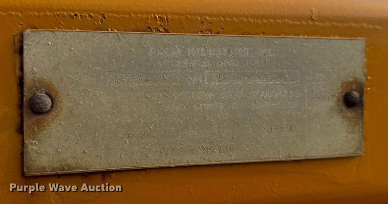 image for item EJ2701 Parsons DP-100 cable plow with 1950 Oliver frame