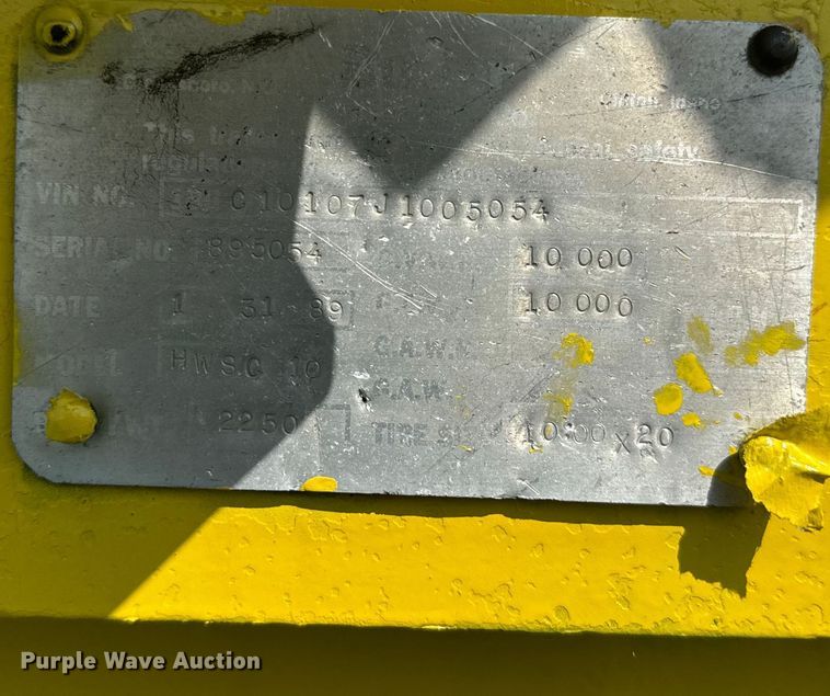 image for item EJ2708 1989 Buller reel trailer