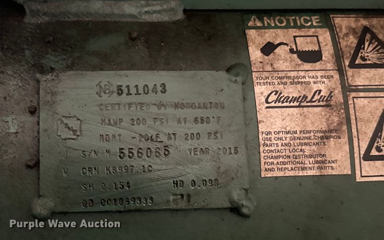 image for item EJ2736 Champion HGR7-3K air compressor