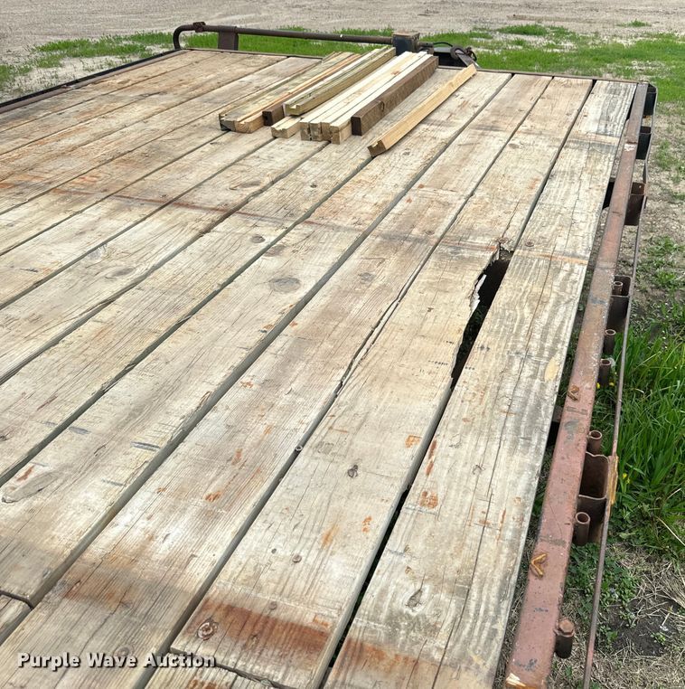 image for item EJ2756 1973 Shop Built flatbed trailer