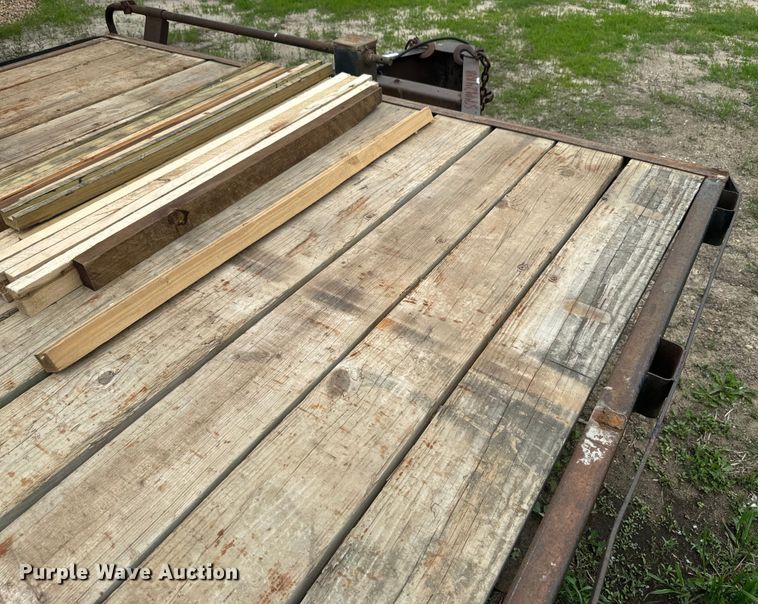 image for item EJ2756 1973 Shop Built flatbed trailer