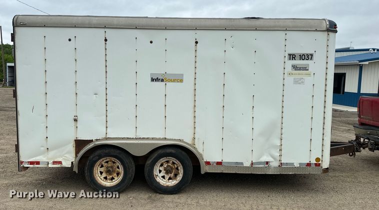image for item EJ2757 1998 Doolittle enclosed cargo trailer