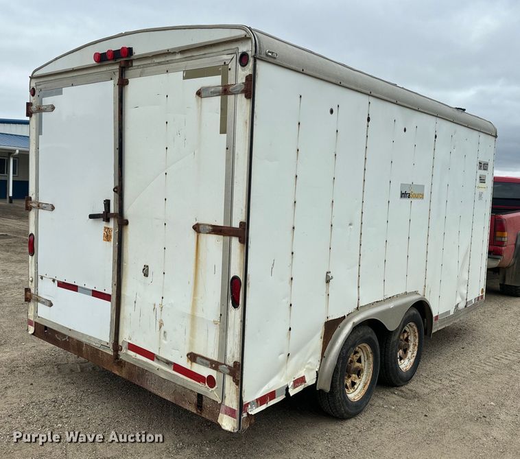 image for item EJ2757 1998 Doolittle enclosed cargo trailer