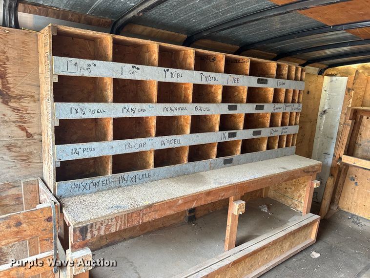 image for item EJ2757 1998 Doolittle enclosed cargo trailer