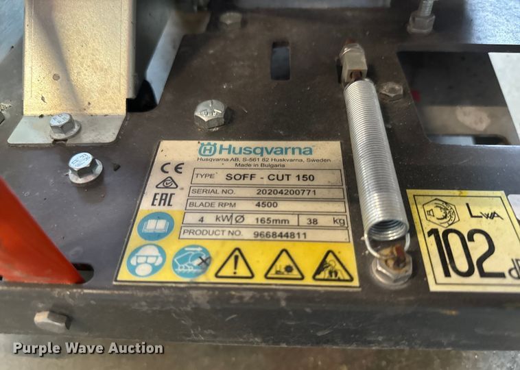 image for item EJ2762 Husqvarna Soff-Cut 150 concrete saw