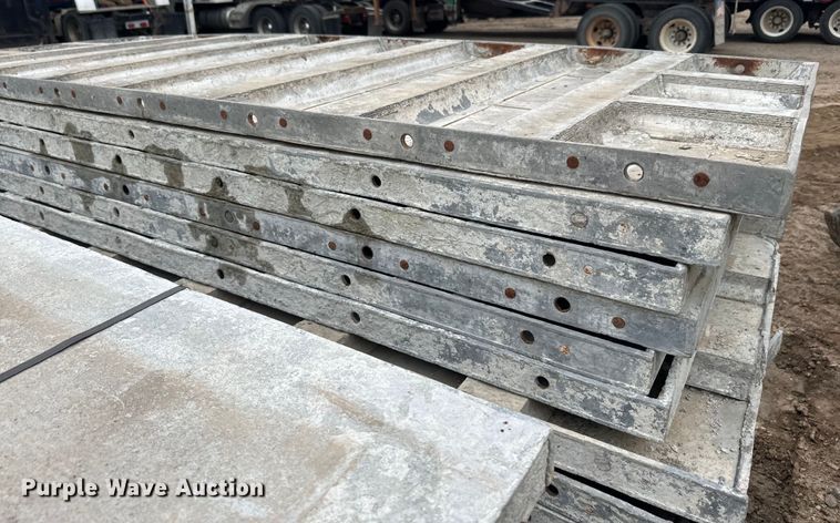 image for item EJ2768 Approximately 48 aluminum concrete forms