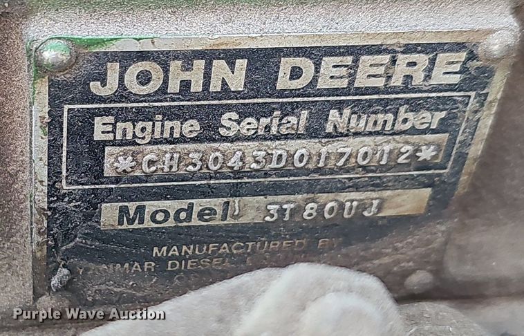 image for item EJ5389 1986 John Deere 750 MFWD tractor