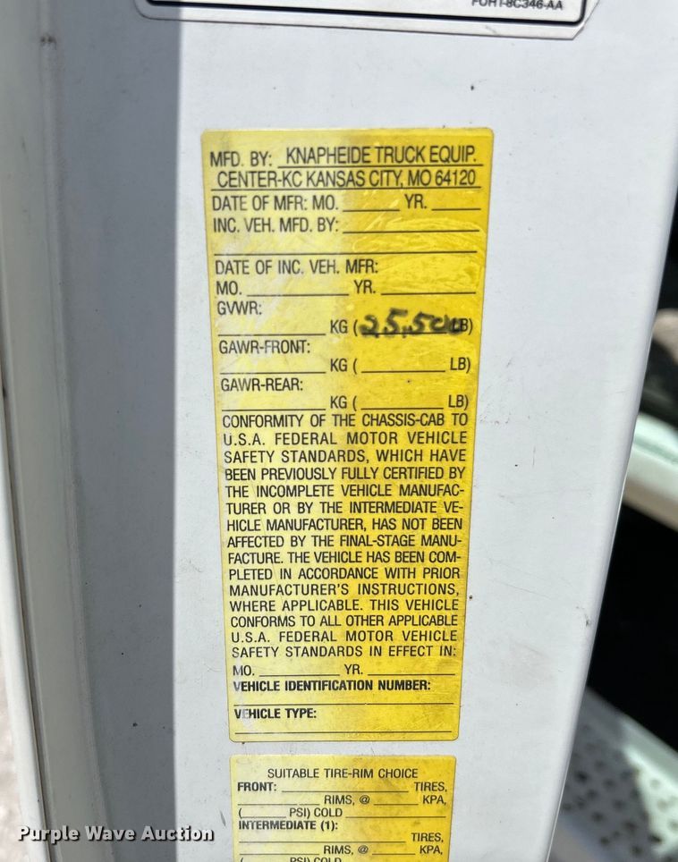 image for item EK4605 2005 Sterling  Acterra utility / service truck